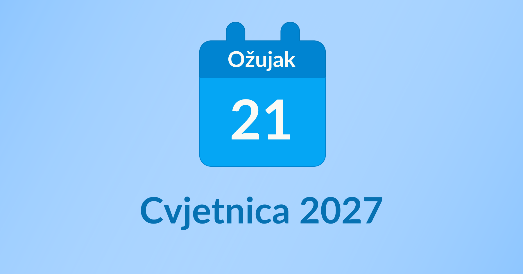 Cvjetnica 2027
