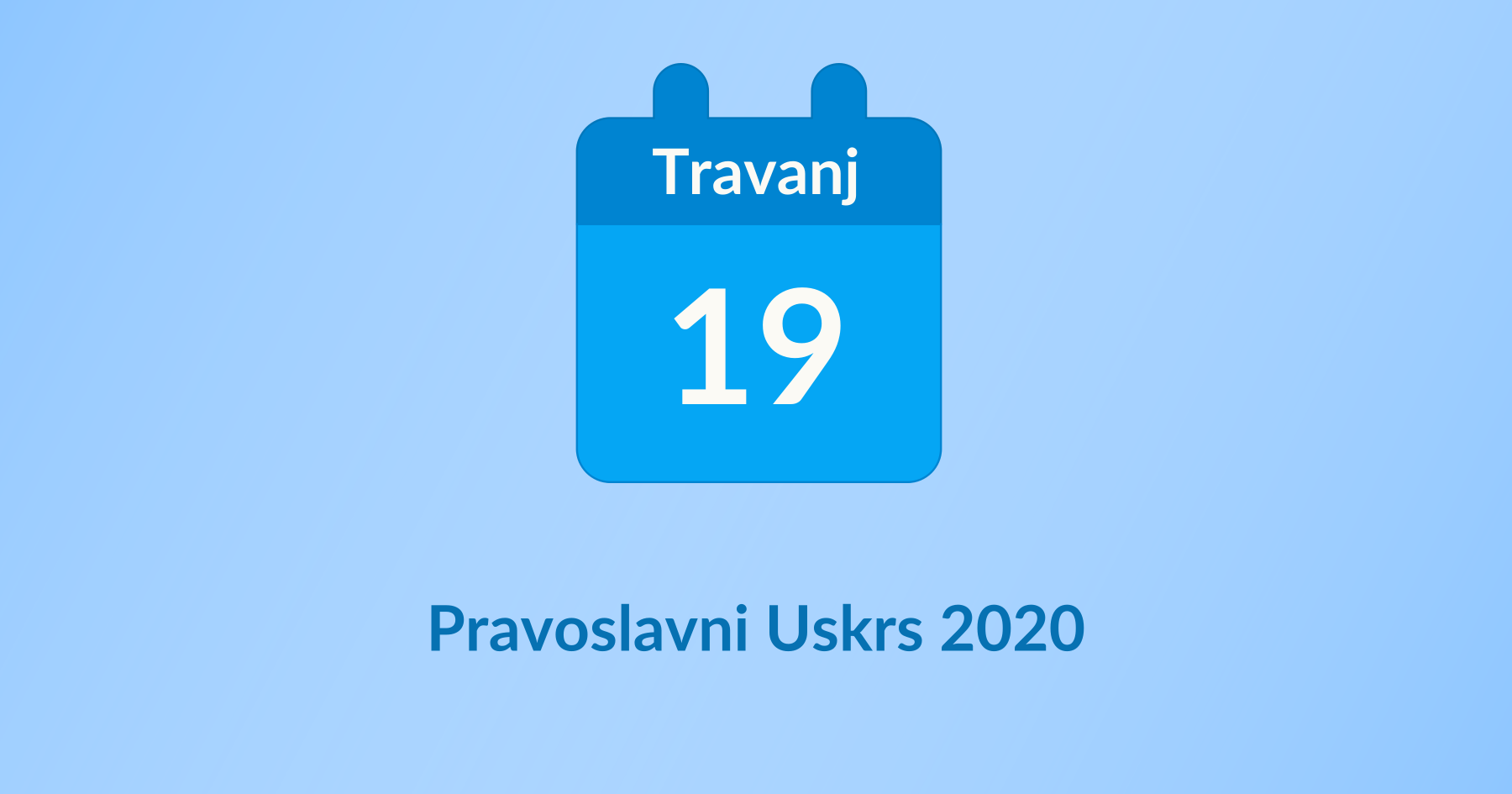 Pravoslavni Uskrs 2020