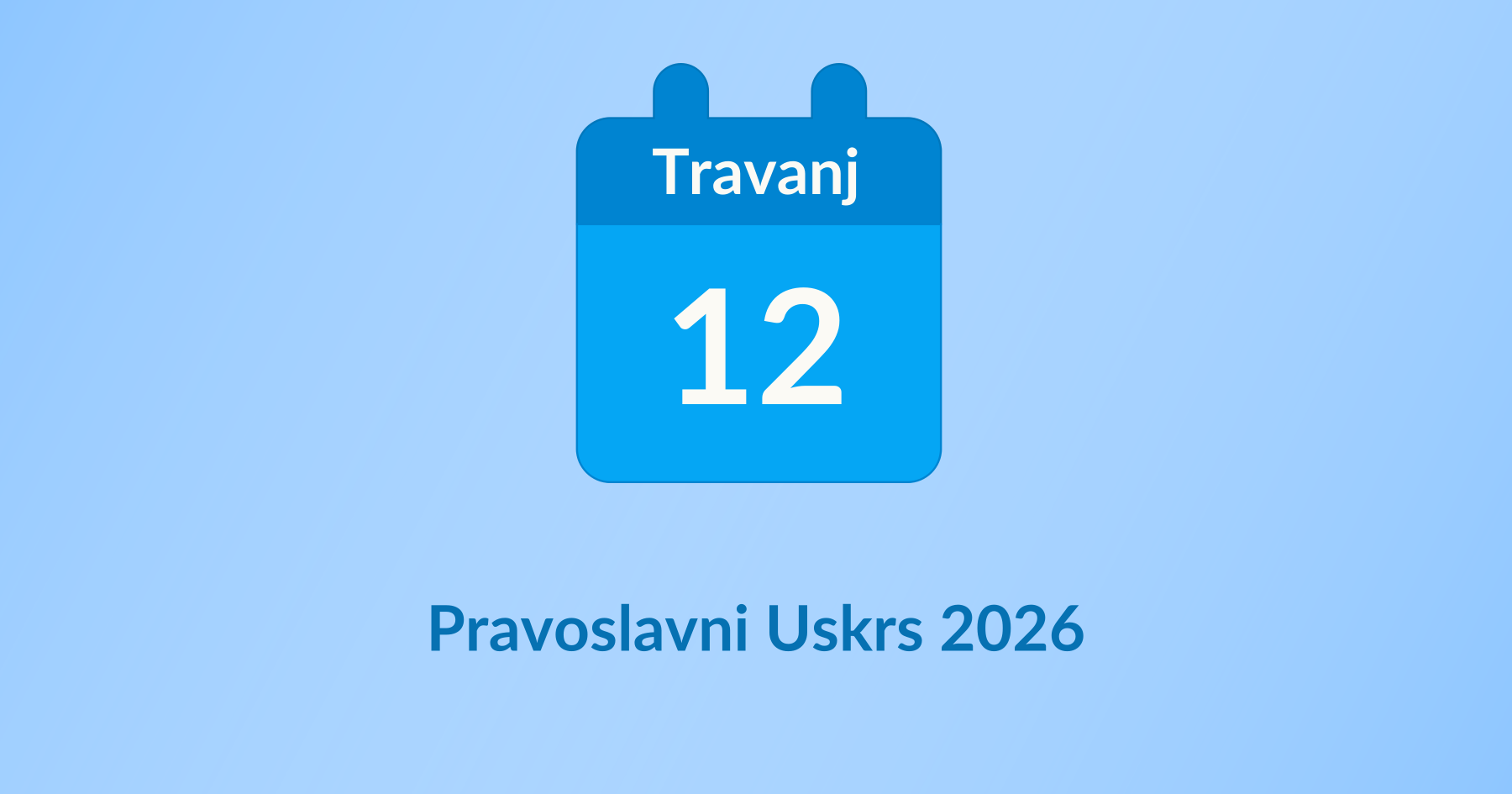 Pravoslavni Uskrs 2026