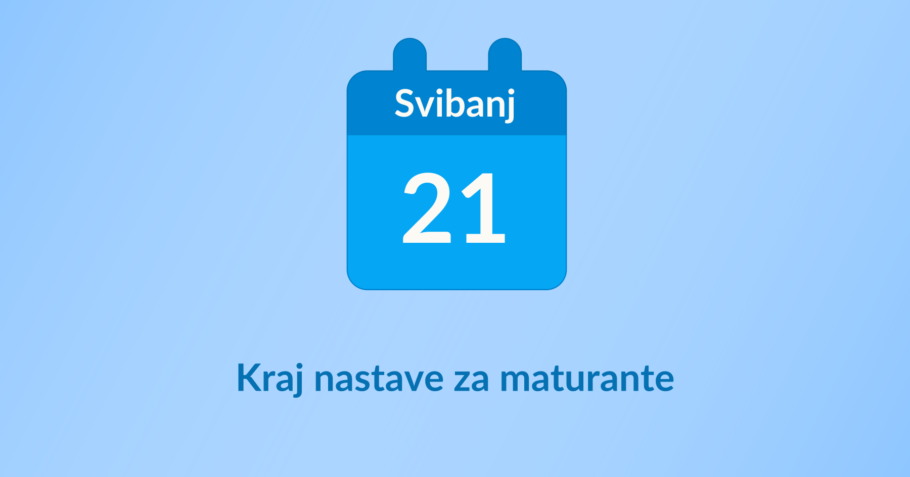 Kraj nastave za maturante