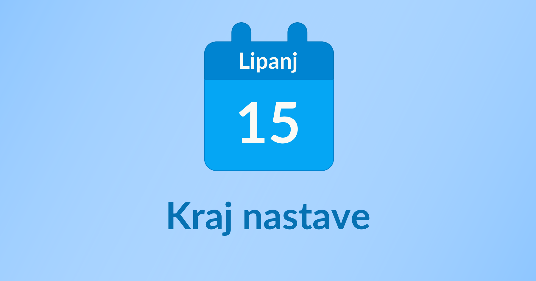 Kraj nastave
